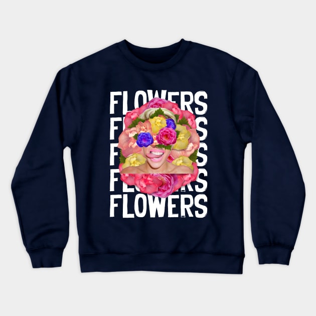flowers Crewneck Sweatshirt by HarlinDesign